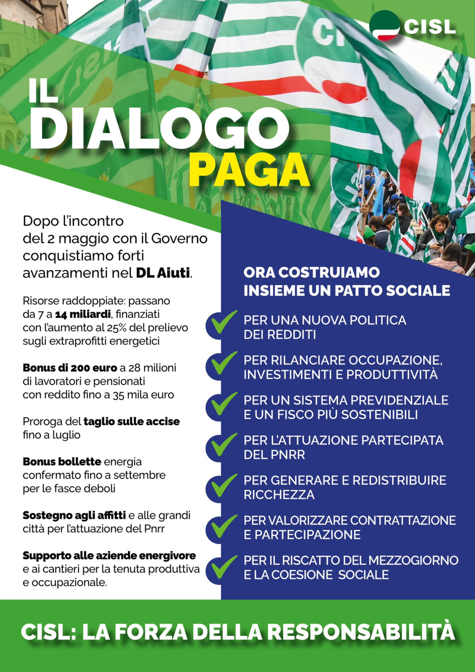 IL DIALOGO PAGA