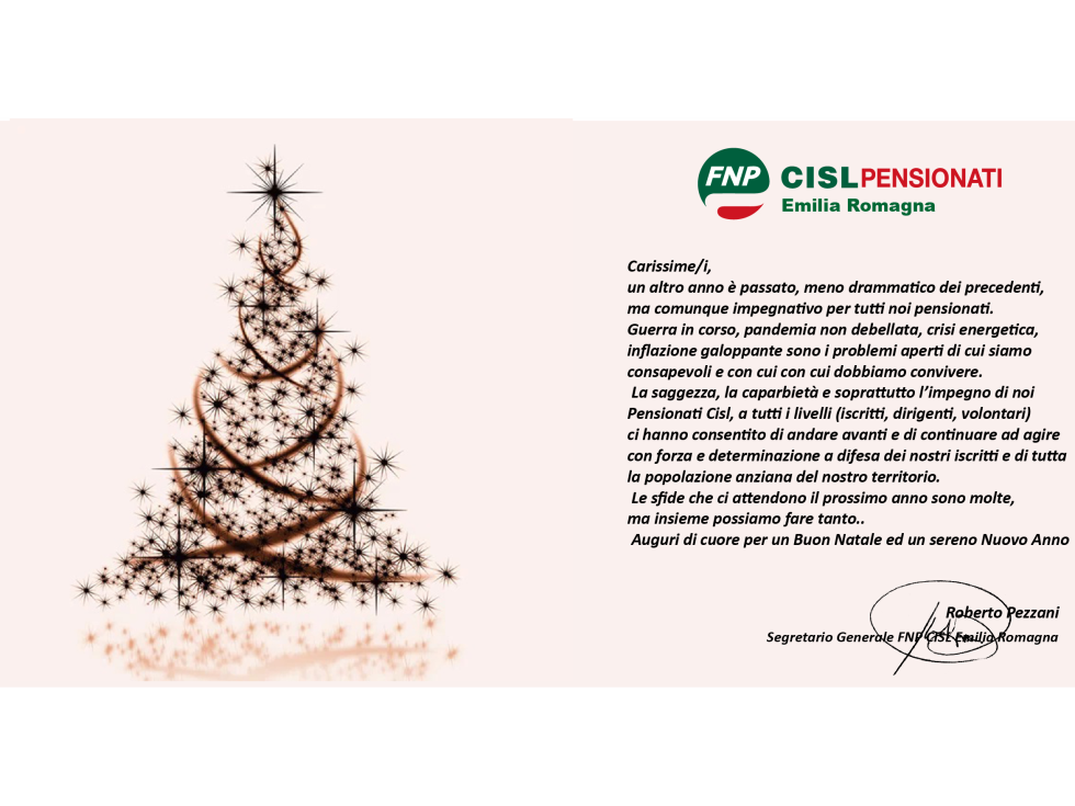Natale 2022: gli auguri di Roberto Pezzani
