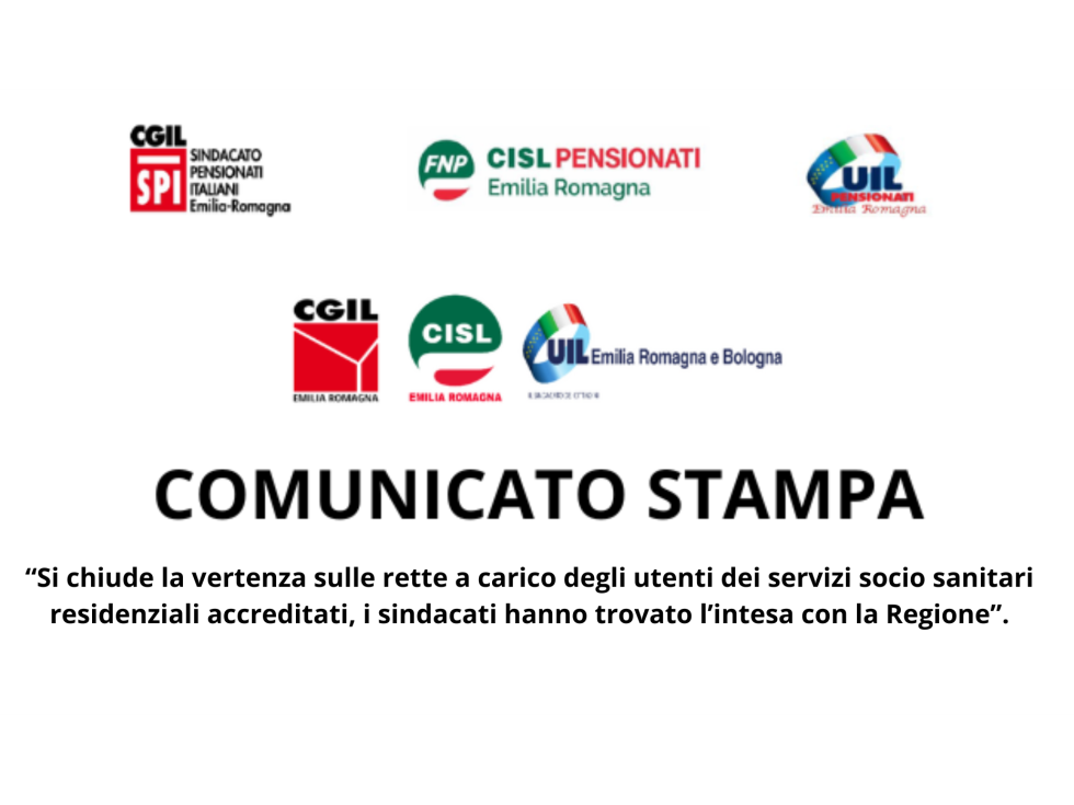 COMUNICATO STAMPA Caro-rette anziani