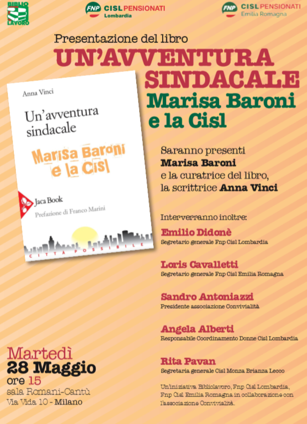 Milano 28 Maggio: presentazione del libro 