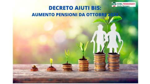 Decreto aiuti bis: aumento pensioni da ottobre 2022