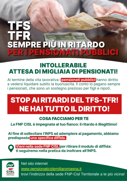 STOP AI RITARDI DEL TFS/TFR