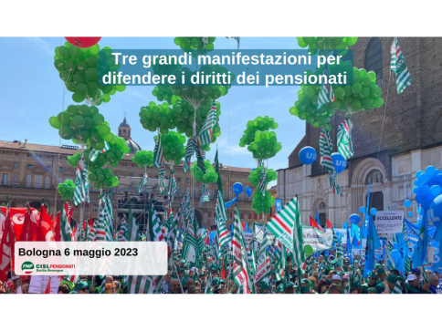 Tre grandi manifestazioni per difendere i diritti dei pensionati